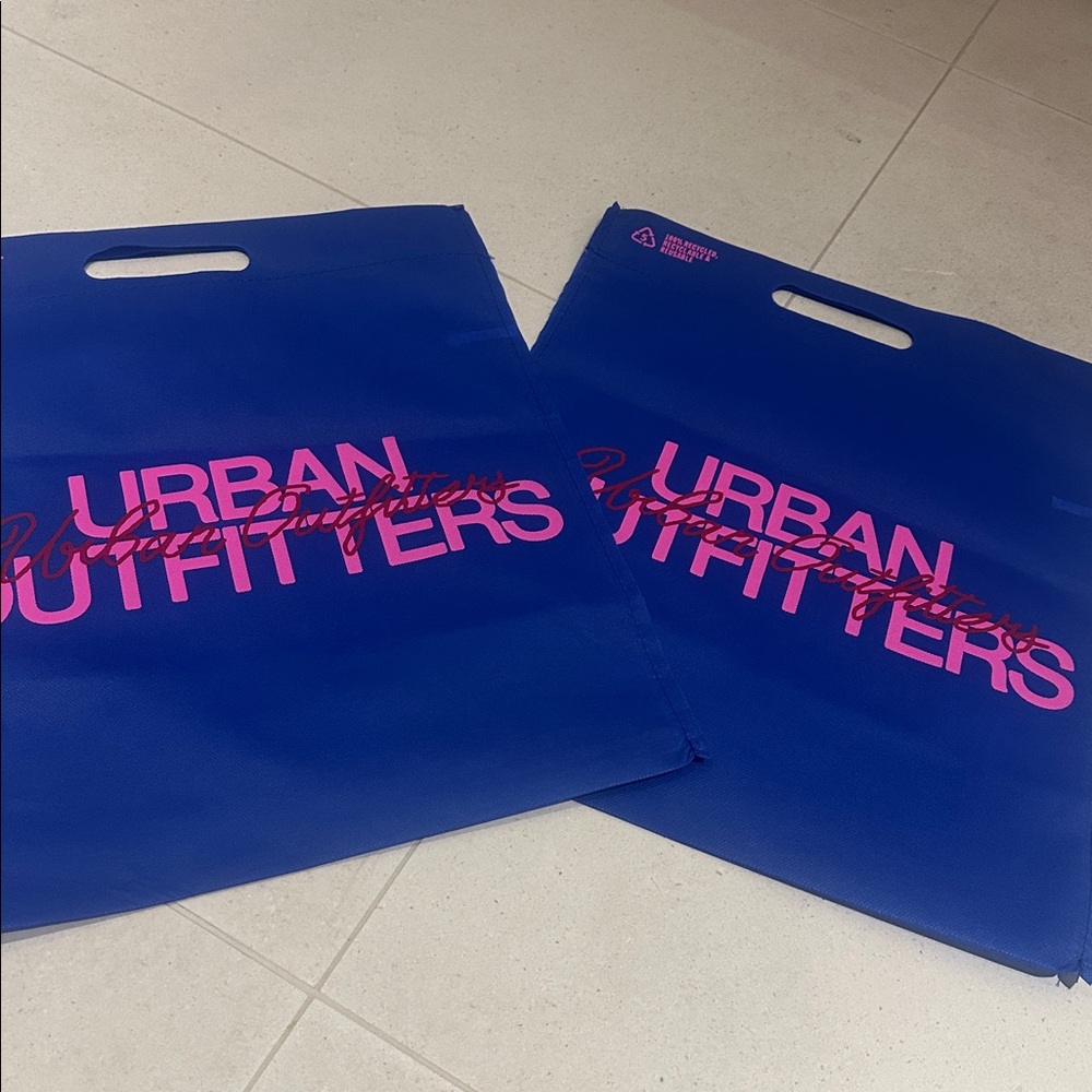 Set of 12 BNWOT Urban Outfitters reusable bags.